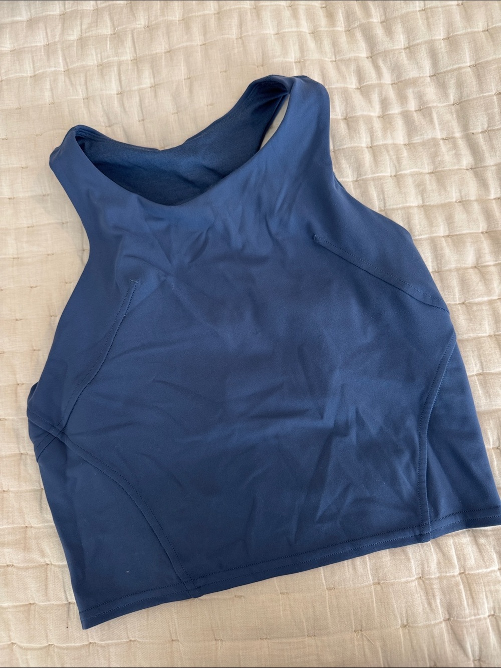 Lululemon Navy Blue Racerback Crop Top